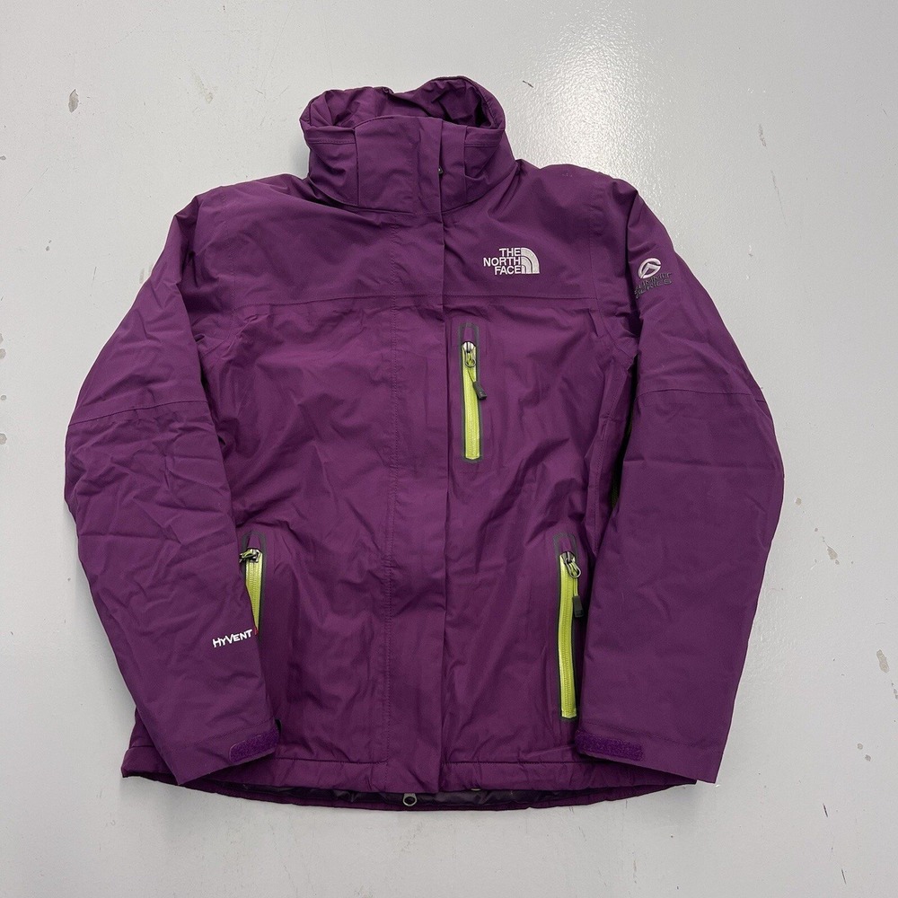 The North Face Summit Series HyVent Alpha Purple Full Zip Up Jacket Women's Sz S